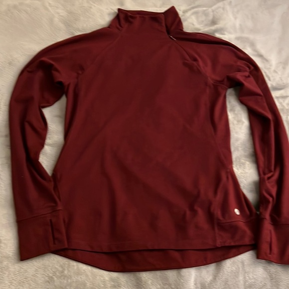 Burgundy Long Sleeve Active Jacket - Picture 1 of 2